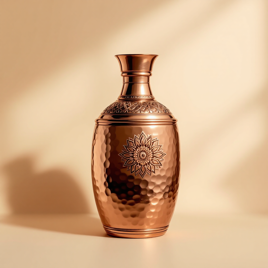 Hammered Copper Water Bottle